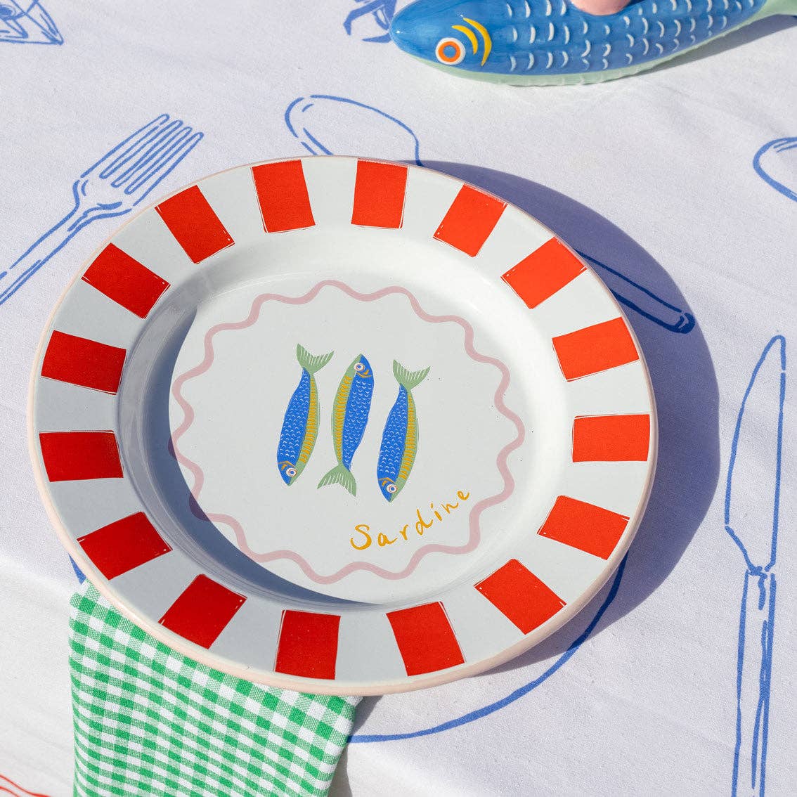 Bon Appetit Fish Enamel Plate
